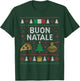 Italian Christmas Pizza Spaghetti Panettone Funny Italy T-Shirt - T-Shirt | Forest