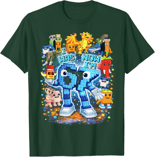 I was 6 Now I'm 7 Brainrot Birthday Boy Gifts for Boys Kids T-Shirt - T-Shirt | Forest