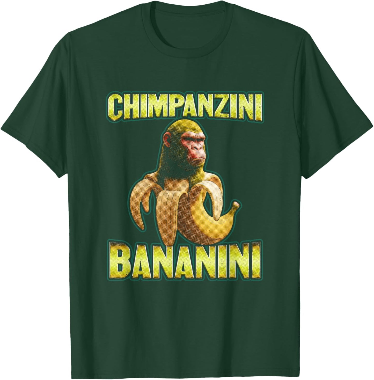 Chimpanzini Bananini Italian Brainrot T-Shirt - T-Shirt | Forest