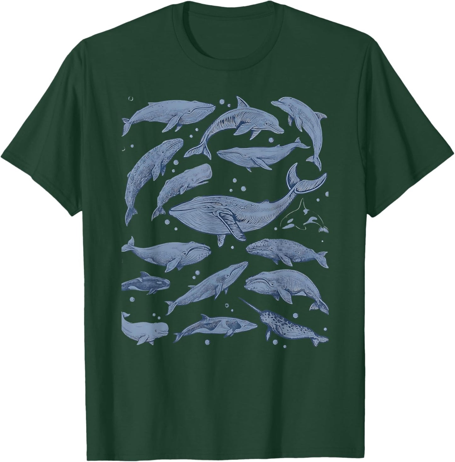 Retro Whale Watching Trip Ocean Sea Life Dolphin Souvenir T-Shirt - T-Shirt | Forest