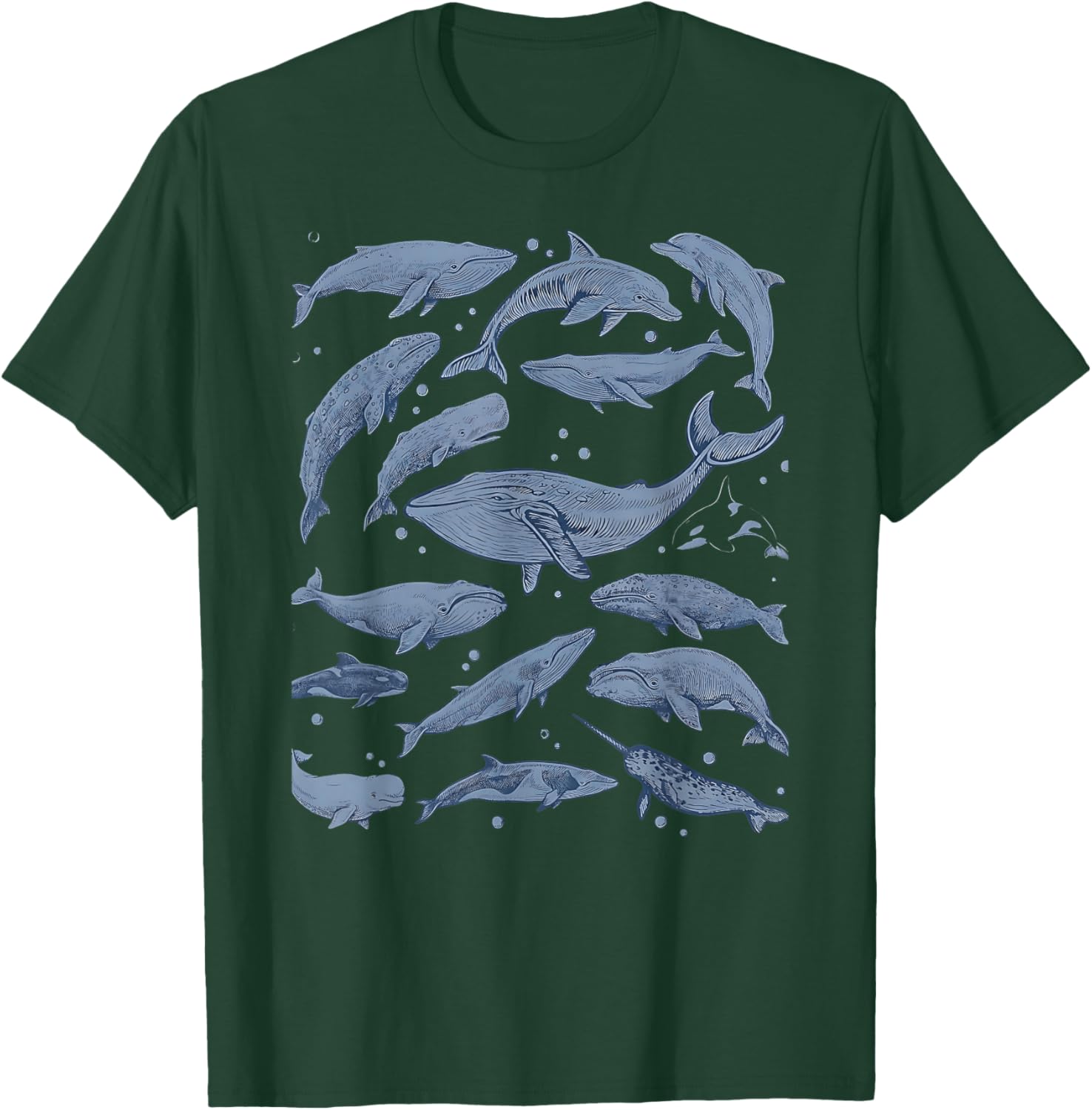 Retro Whale Watching Trip Ocean Sea Life Dolphin Souvenir T-Shirt - T-Shirt | Forest