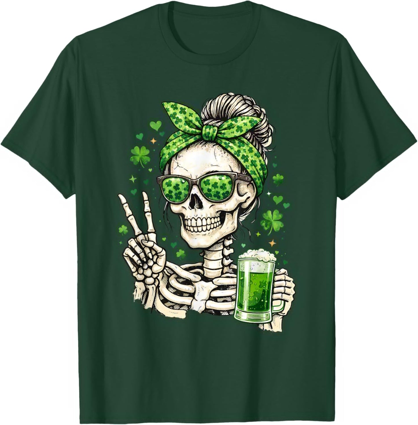 Funny St Patricks Day Irish Shamrock Drinking Patty's T-Shirt - T-Shirt | Forest