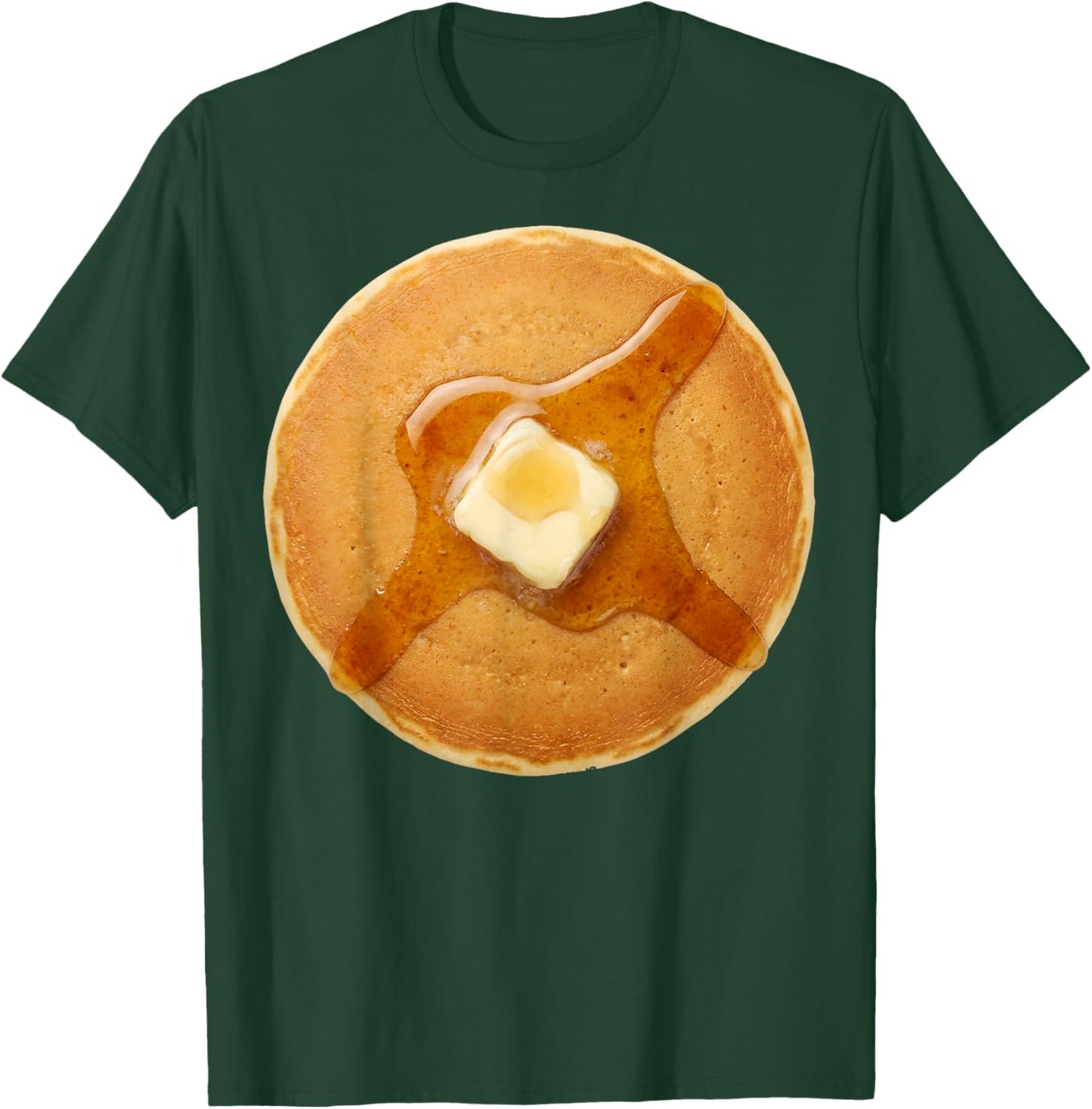 Pancake Costume Breakfast Halloween Simple Pancake T-Shirt - T-Shirt | Forest