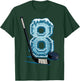 Ice Hockey 8 Years Birthday Boy 8th Bday Kids Hockey Party T-Shirt - T-Shirt | Forest