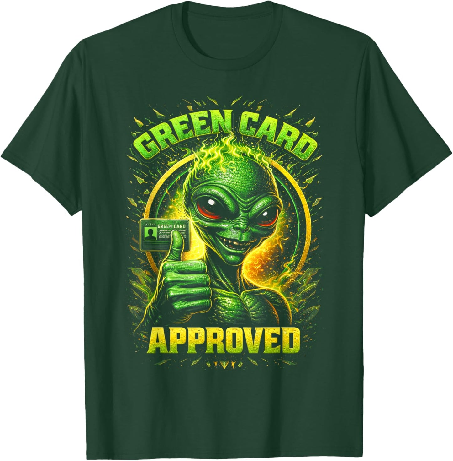 Green Card Approved T-Shirt - T-Shirt | Forest