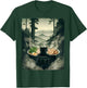 Cat Ramen Mount Fuji Zen Aesthetic Funny Japanese Graphic T-Shirt - T-Shirt | Forest