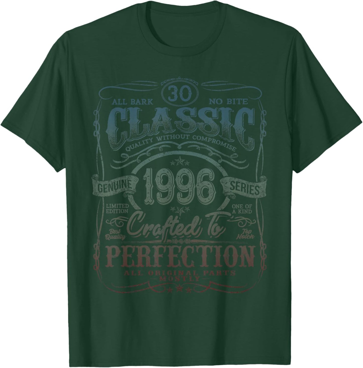 Vintage 1996 Limited Edition Shirt 30 Year Old 30th Birthday T-Shirt - T-Shirt | Forest