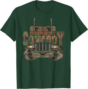 Semi Truck Driver Trucking T-Shirt - T-Shirt | Forest