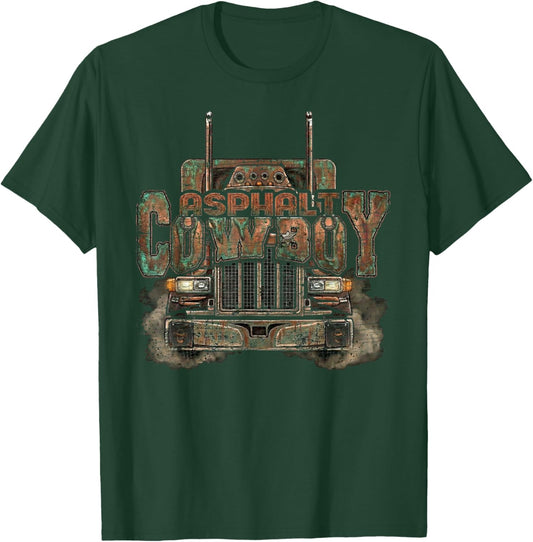 Semi Truck Driver Trucking T-Shirt - T-Shirt | Forest
