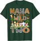 Nana of The Wild & Two 2nd Birthday Boy Safari Jungle T-Shirt - T-Shirt | Forest