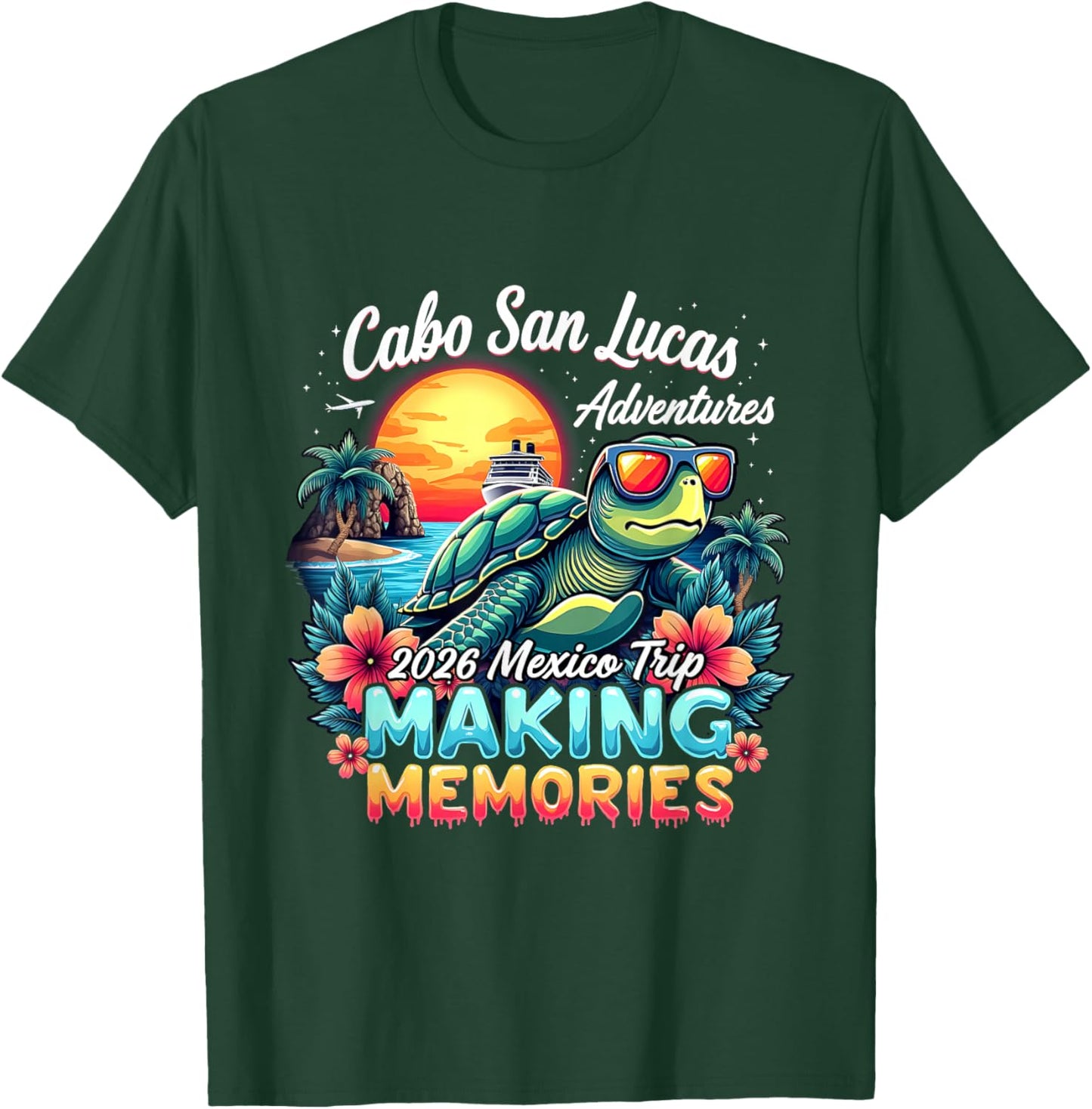 Cabo San Lucas Mexico Squad Beach Summer Vacation T-Shirt - T-Shirt | Forest