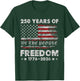 250 Years American Flag Anniversary USA 250th Birthday T-Shirt - T-Shirt | Forest
