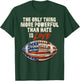 The Only Thing More Powerful Than Hate is Love Men Women T-Shirt - T-Shirt | Forest