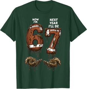 6th Birthday Boys Girls 6 7 Now I'm 6 Next Year I'll be 7 T-Shirt - T-Shirt | Forest