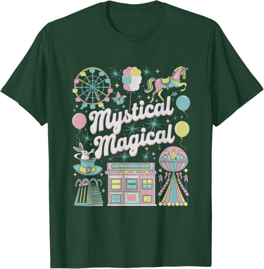 Mystical Magical Retro Aesthetic Space Gift Men Women T-Shirt - T-Shirt | Forest