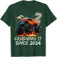 Birthday Monster Truck 2 Year Old Boys 2nd Party Born 2024 T-Shirt - T-Shirt | Forest