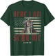 Here I Am Send Me Knights Templar Crusader American Flag T-Shirt - T-Shirt | Forest