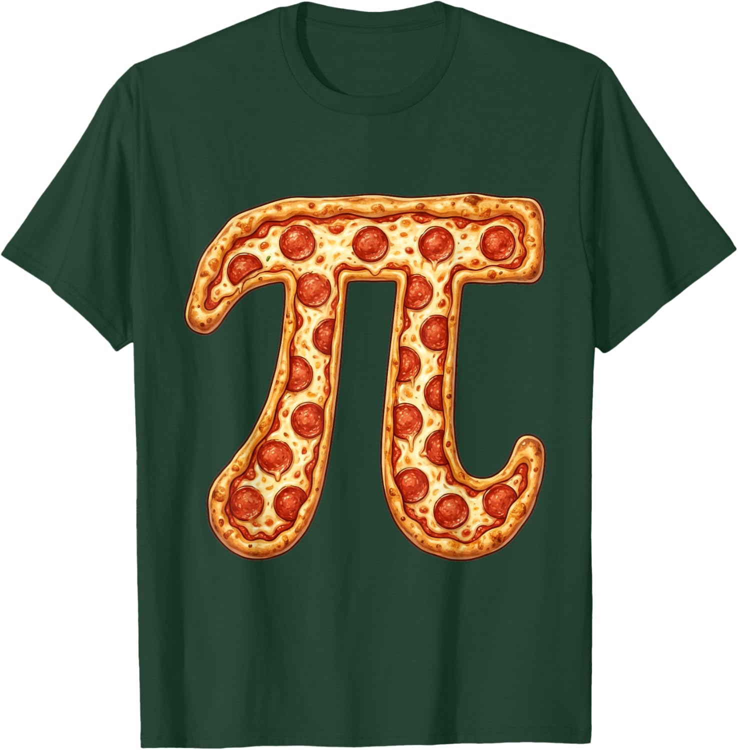 Pizza Pi Funny Math Design Pi Day for Math Lovers 3 14 Day T-Shirt - T-Shirt | Forest