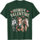 Howdy Valentine Cute Horses Valentines´s Day T-Shirt - T-Shirt | Forest