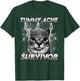 Funny Cat Meme I Survived Today's Tummy Ache T-Shirt - T-Shirt | Forest