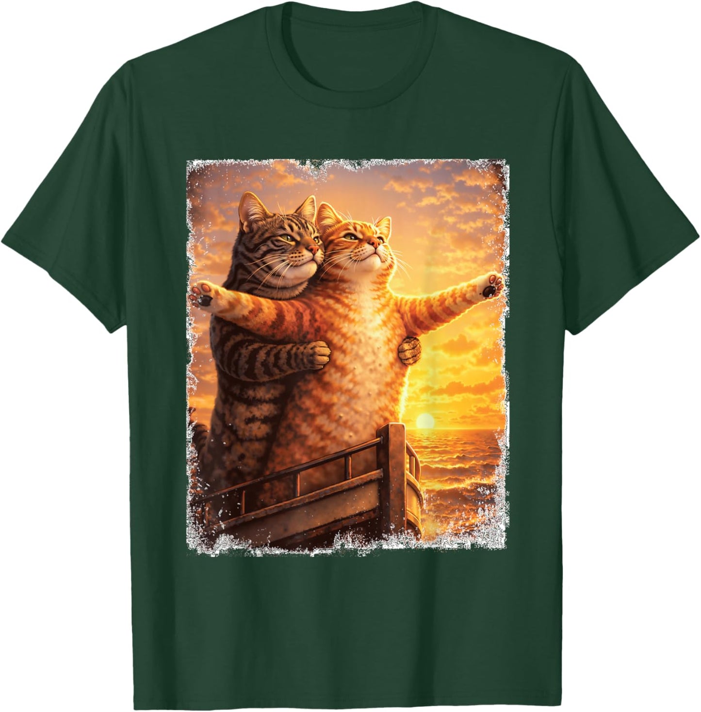 Titanic Cat Meme - Cat Lover Kitten Owner Kitty T-Shirt - T-Shirt | Forest