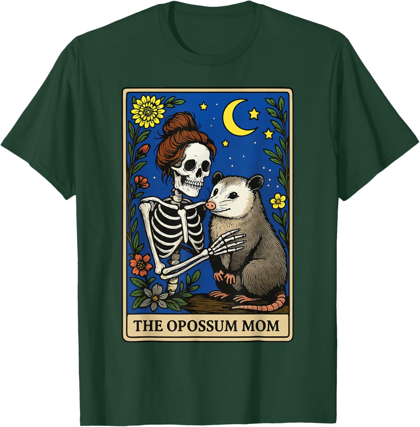The Opossum Mom Tarot Card T-Shirt - T-Shirt | Forest