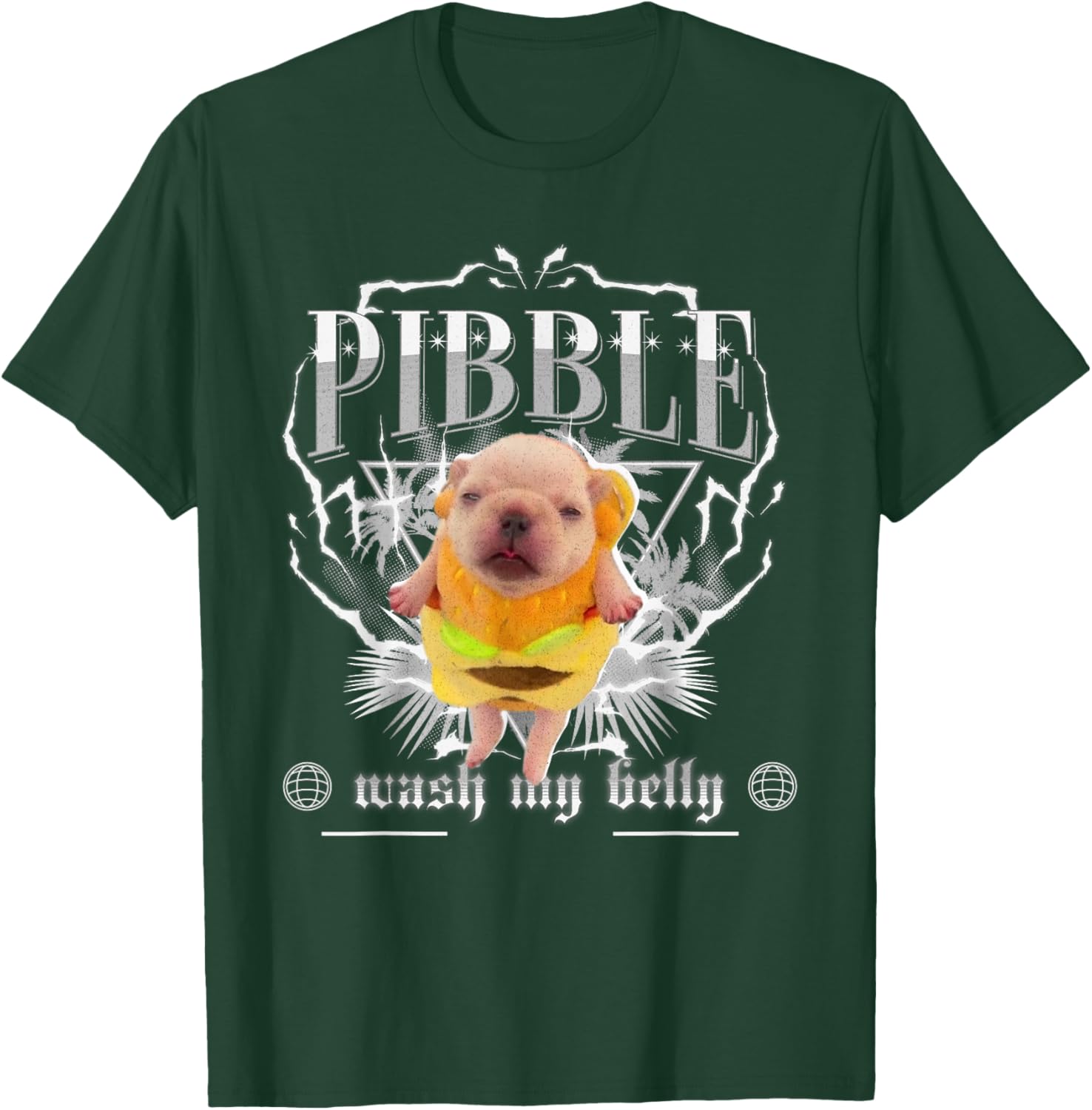Funny pibble Meme wash My Belly Clean My Belly Meme T-Shirt - T-Shirt | Forest
