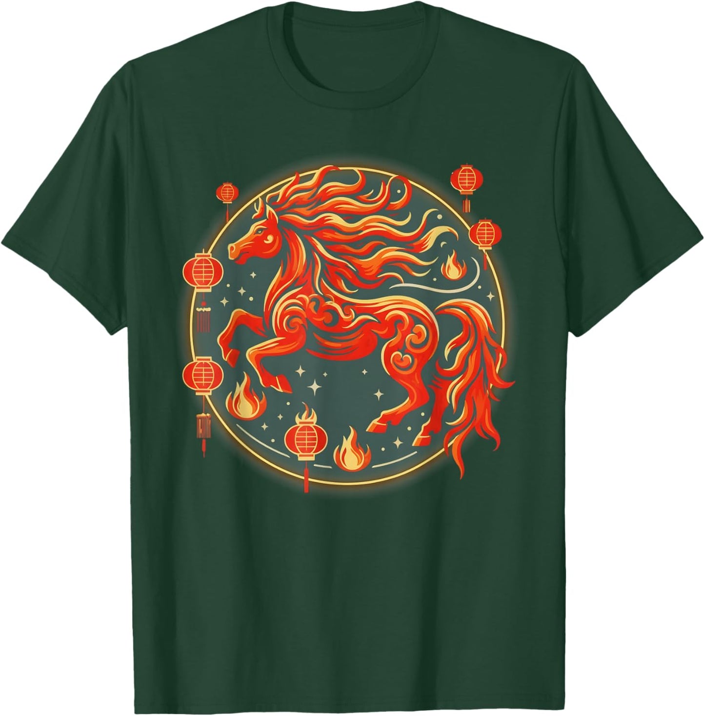 Chinese New Year 2026 Year of The Horse T-Shirt - T-Shirt | Forest