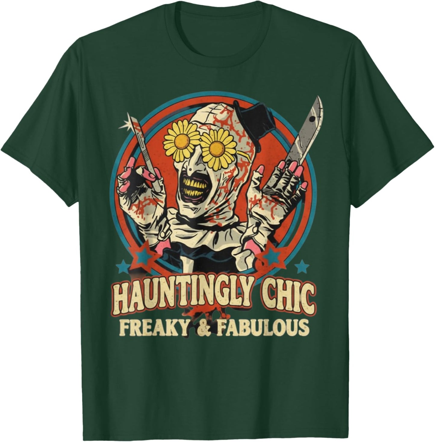 Hauntingly Chic Freaky Spooky Glam Halloween Fabulous Vibes T-Shirt - T-Shirt | Forest