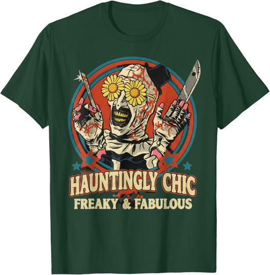 Hauntingly Chic Freaky Spooky Glam Halloween Fabulous Vibes T-Shirt - T-Shirt | Forest