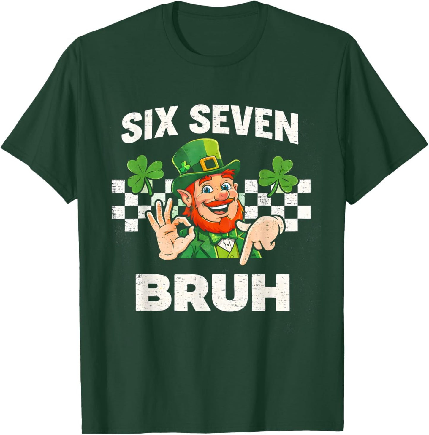 Six Seven Bruh St Patricks Day 6 7 Meme 67 Kids Youth Boys T-Shirt - T-Shirt | Forest
