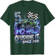 5th Birthday Monster Truck 5 Years Old Boys Kids Born 2021 T-Shirt - T-Shirt | Forest