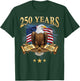 Eagle and Flag 250 Years 1776-2026 250th Birthday Bootleg T-Shirt - T-Shirt | Forest
