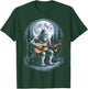 Bigfoot Playing Guitar Full Moon Funny Sasquatch T-Shirt - T-Shirt | Forest