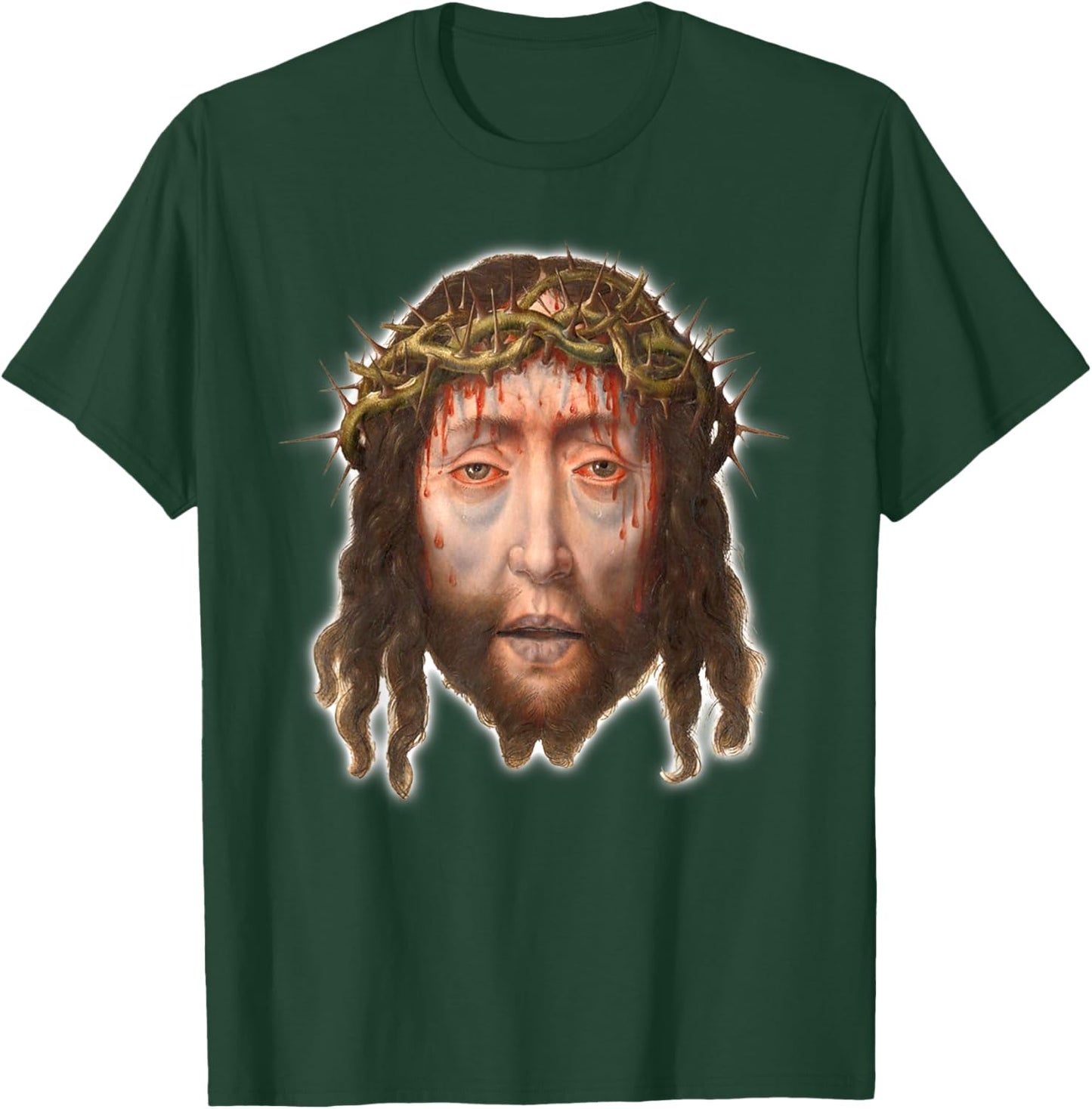 Jesus Christ Man of Sorrows Aelbert Bouts Painting 1505 T-Shirt - T-Shirt | Forest