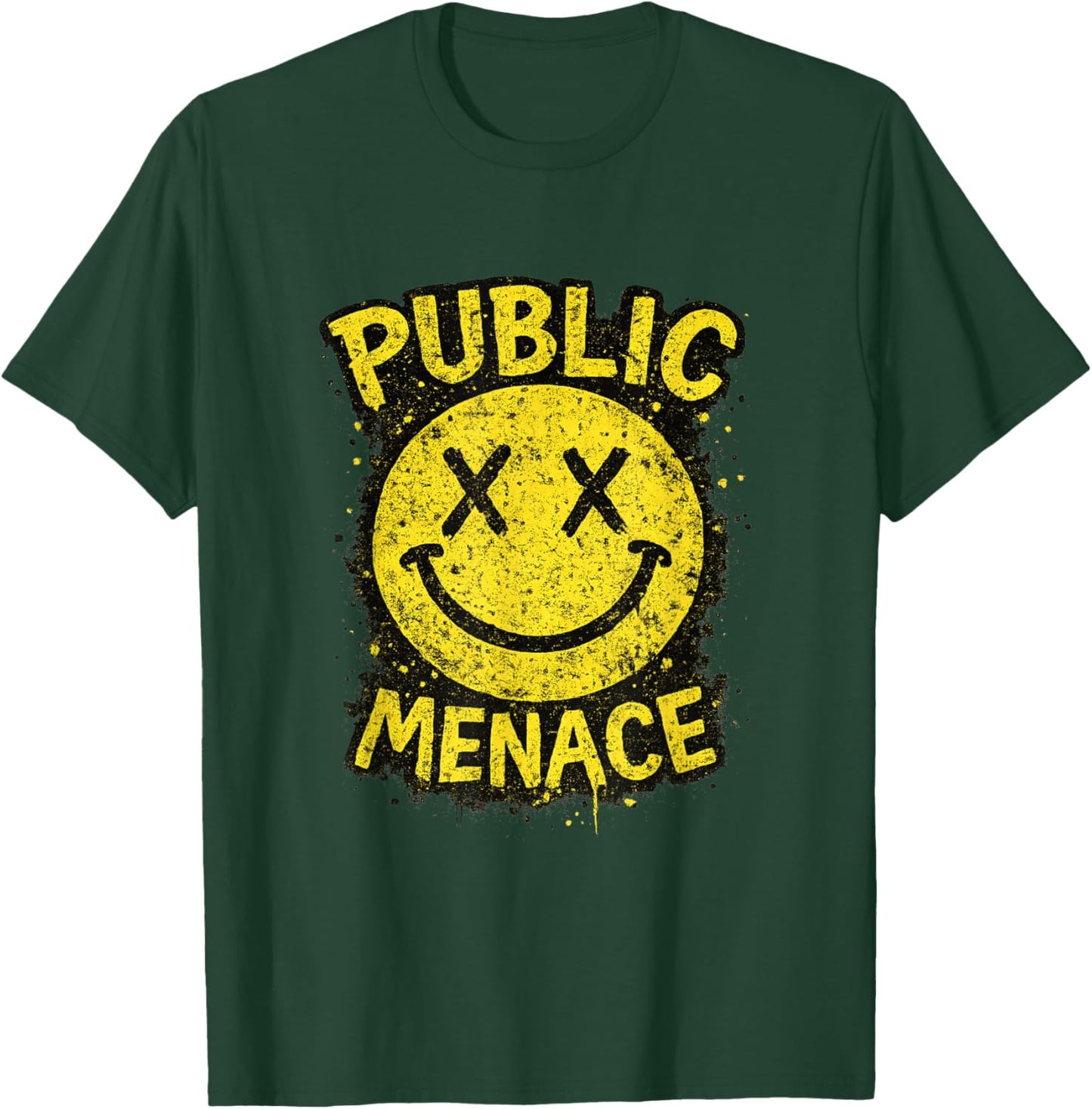 Vintage Public Menace Graphic Hilarious Meme Sayings T-Shirt - T-Shirt | Forest