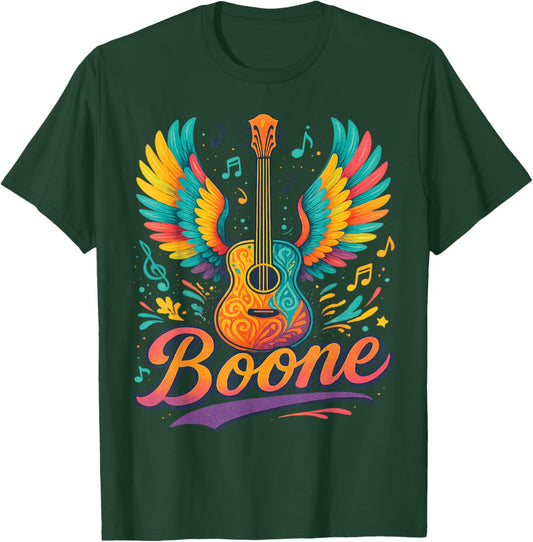 Boone Personalized Name Vintage Retro Girls Woman Man T-Shirt - T-Shirt | Forest