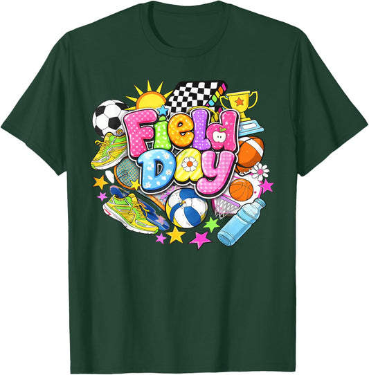 Field Day, Day Let The Games Begin Field Trip T-Shirt - T-Shirt | Forest