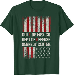Gulf of Mexico Dept of Defense Kennedy Center US Flag Funny T-Shirt - T-Shirt | Forest