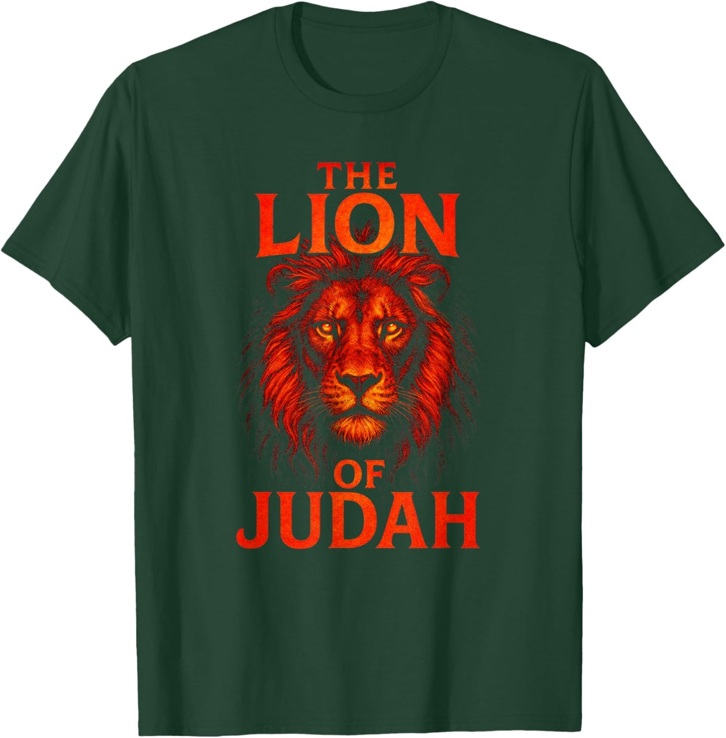 The Lion of Judah - Christian Faith Symbol T-Shirt - T-Shirt | Forest