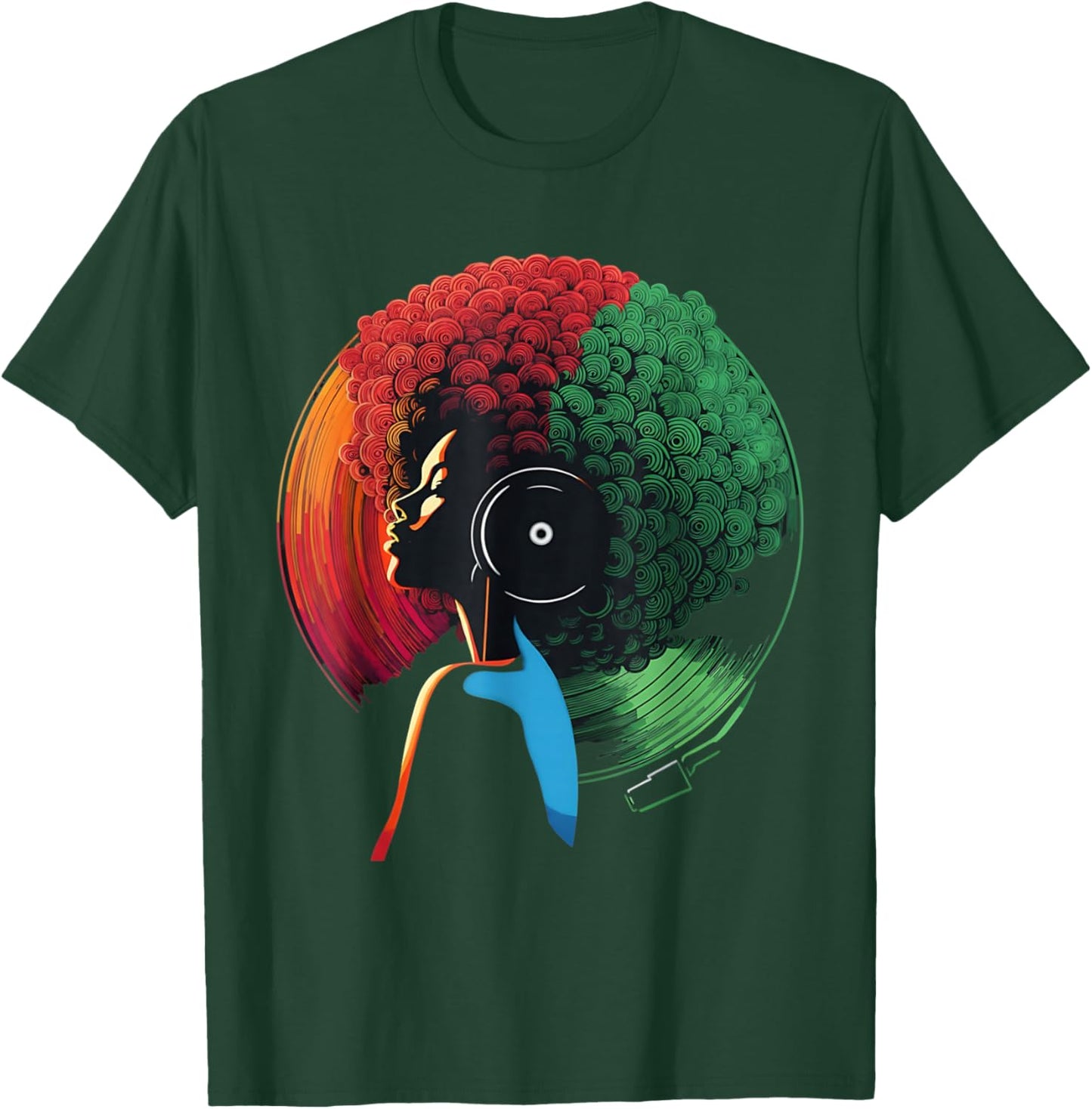 Black History Month African American Retro 70s 80s Funk Soul T-Shirt - T-Shirt | Forest