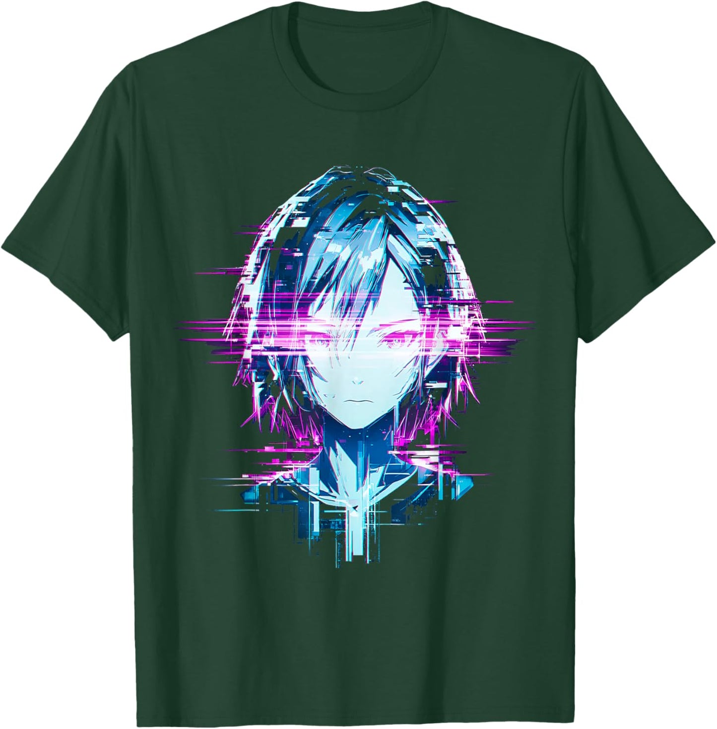 Anime Lover Graphic Otaku Japanese Girl Retro Manga Art T-Shirt - T-Shirt | Forest