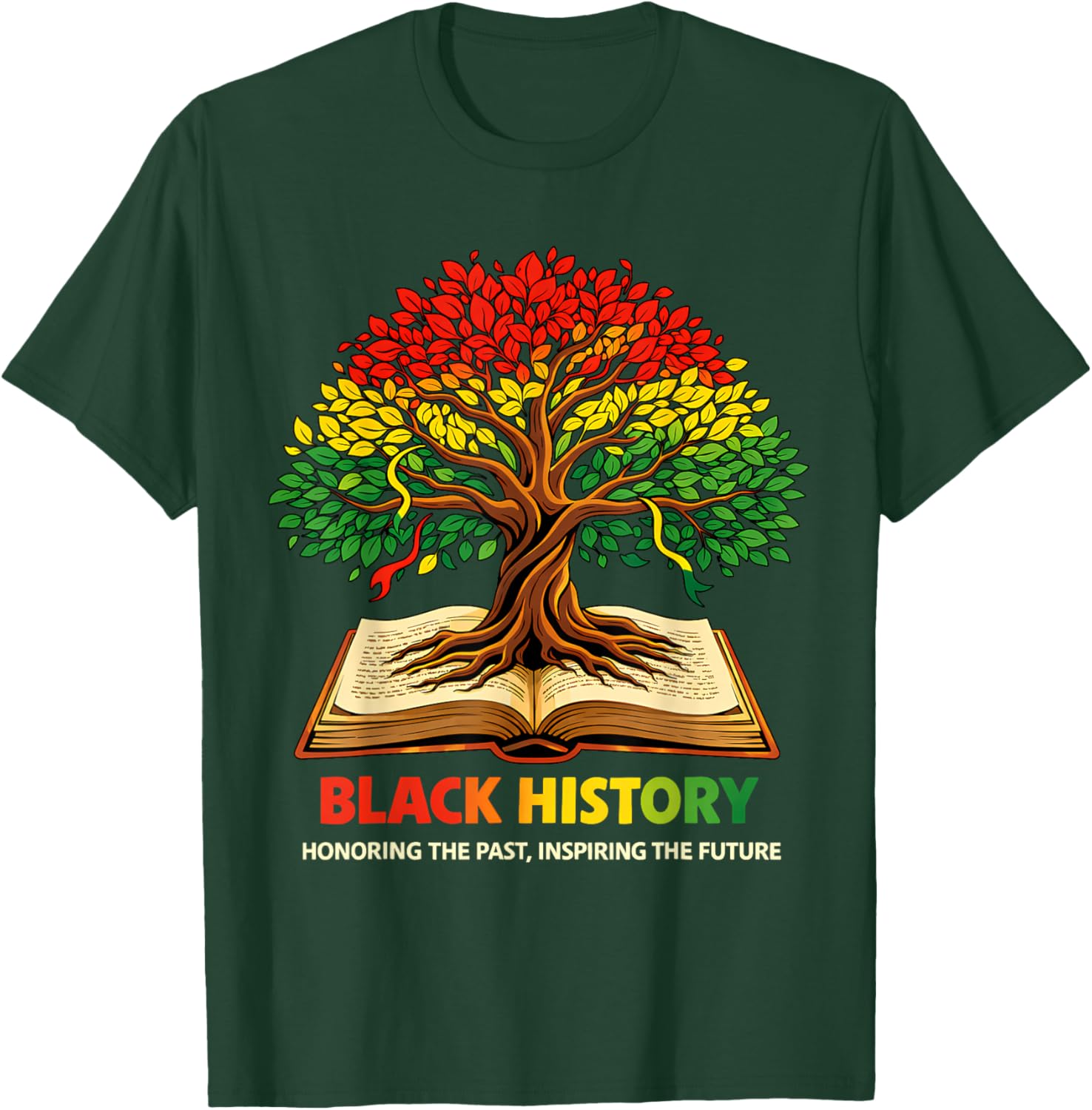 Honoring The Past Inspiring Future Black History African T-Shirt - T-Shirt | Forest