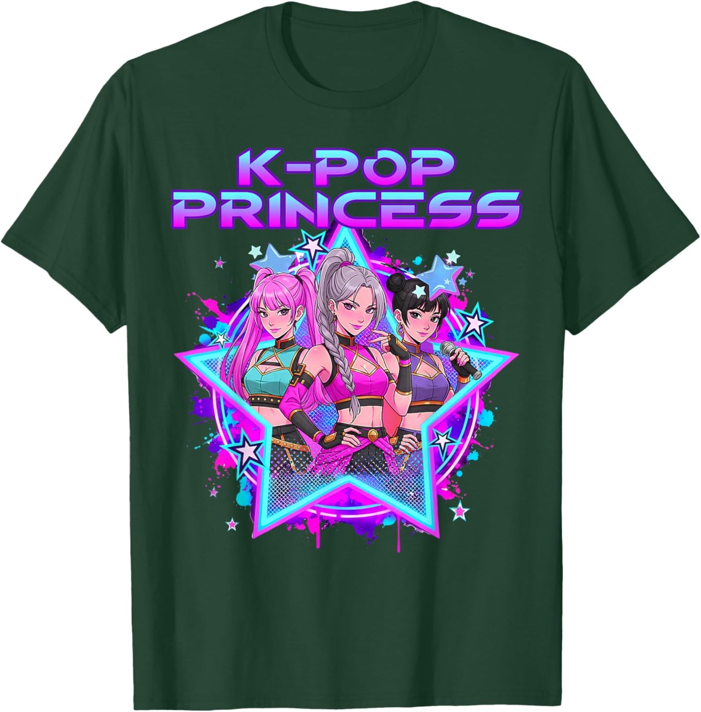 K-pop Princess K Pop Kids Girls K-pop Birthday Girl Kpop T-Shirt - T-Shirt | Forest