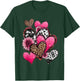 Red haerts and Leopard Hearts T-Shirt - T-Shirt | Forest