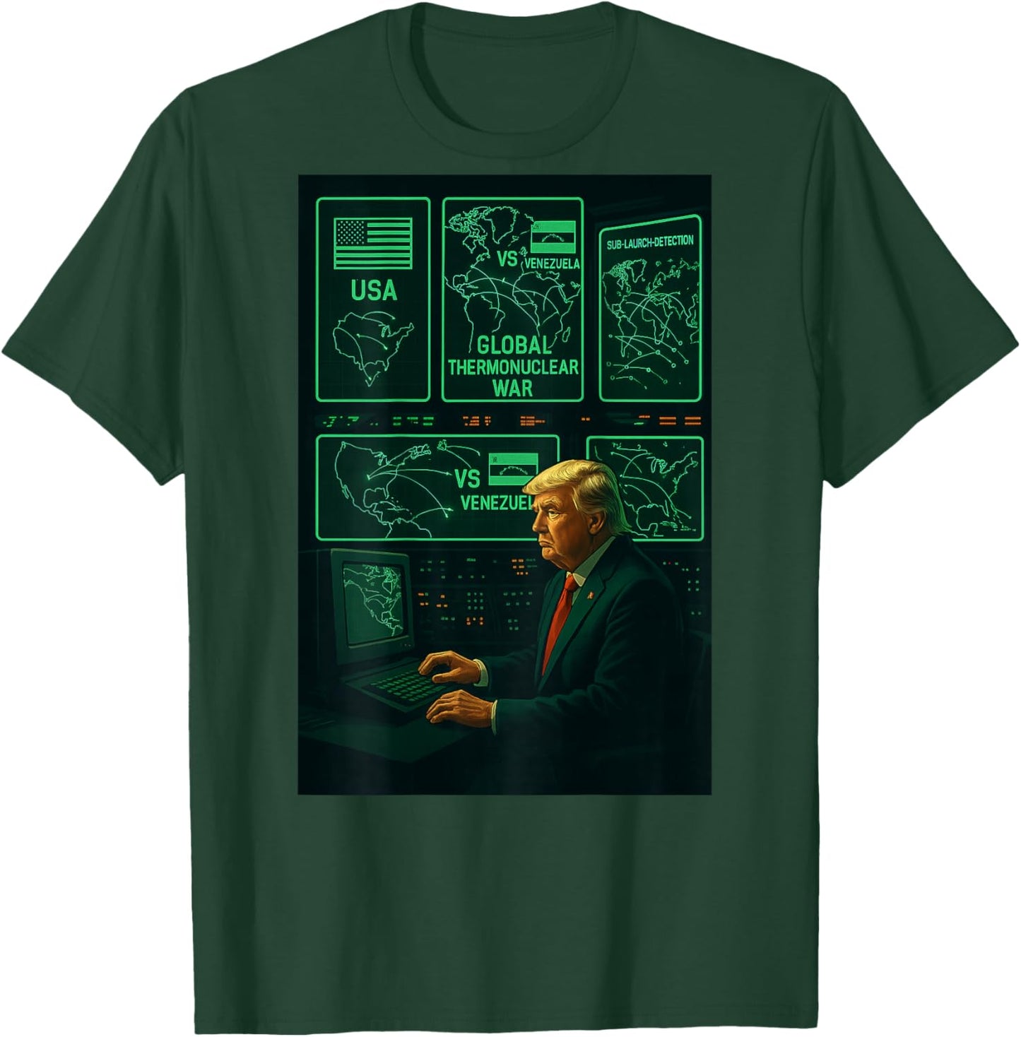Operation Southern Spear Military Tactical Patriotic T-Shirt - T-Shirt | Forest
