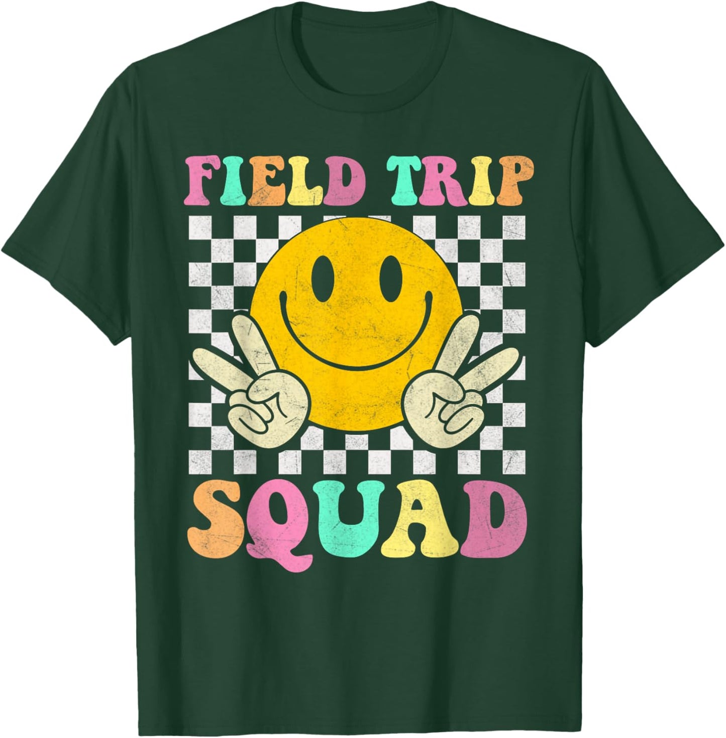 Field Trip Squad School Field Trip Day Teacher T-Shirt - T-Shirt | Forest