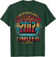 Vintage 2012 Limited Edition Shirt 14 Year Old 14th Birthday T-Shirt - T-Shirt | Forest