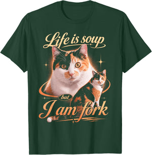 Funny Calico Cat Meme Animal Humor T-Shirt - T-Shirt | Forest