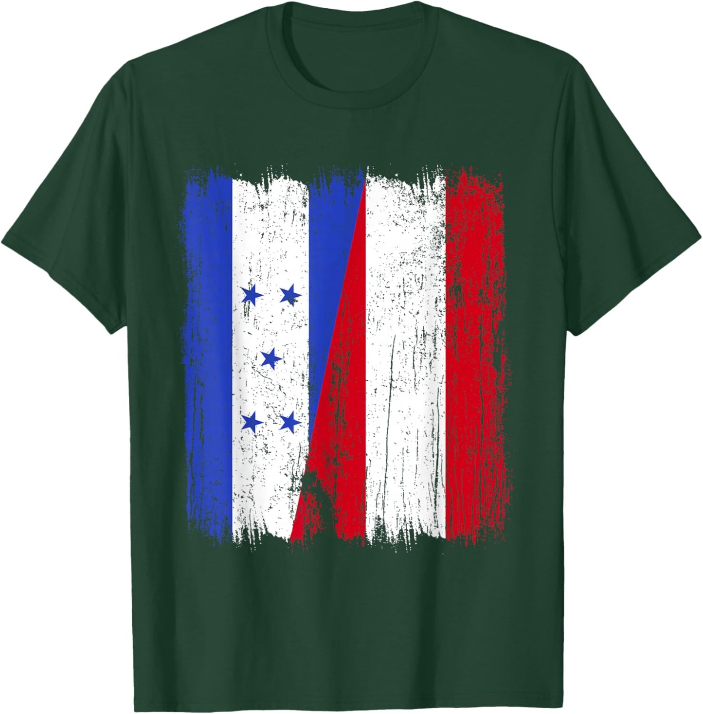 Honduras Austria Half Flag Honduran Austrian Heritage T-Shirt - T-Shirt | Forest